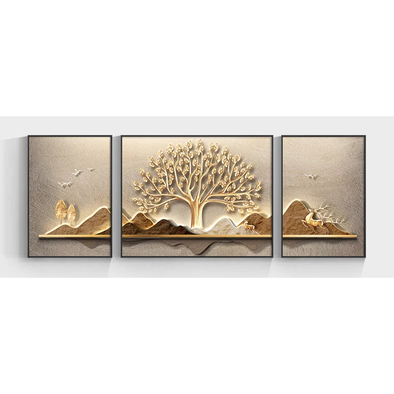Frameless Landscape Painting,