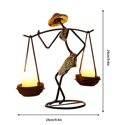 Creative Iron Candle Holder